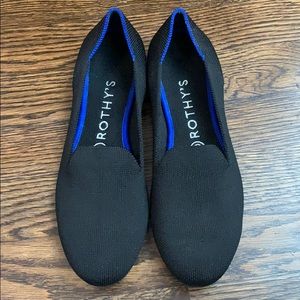 Black Rothy’s Sz w7.5 Loafer Shoes